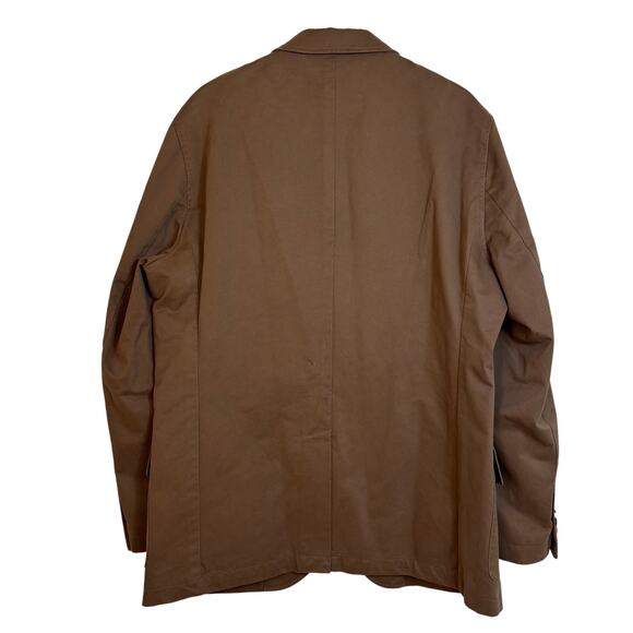 Cremieux Classic Sport Coat Blazer size Large Chocolate Brown Cotton Breathable - Picture 2 of 12